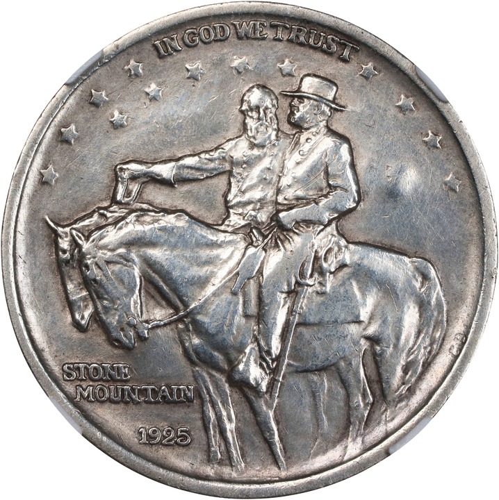 1925 50c Stone Mountain, GA Counterstamp AU55 thumbnail 16