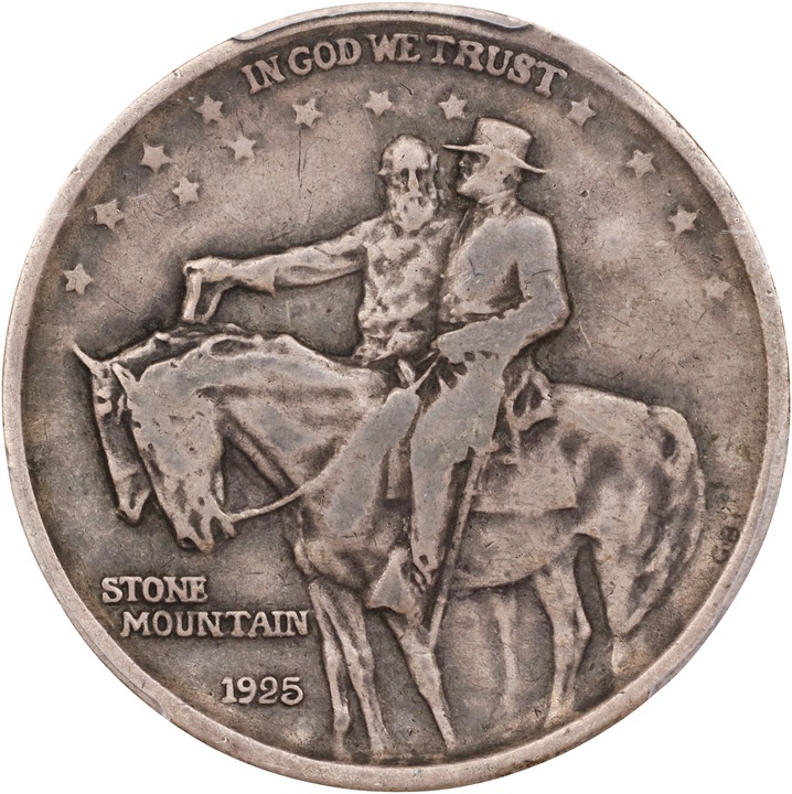 1925 50c Stone Mountain, GA Counterstamp AU55 thumbnail 14