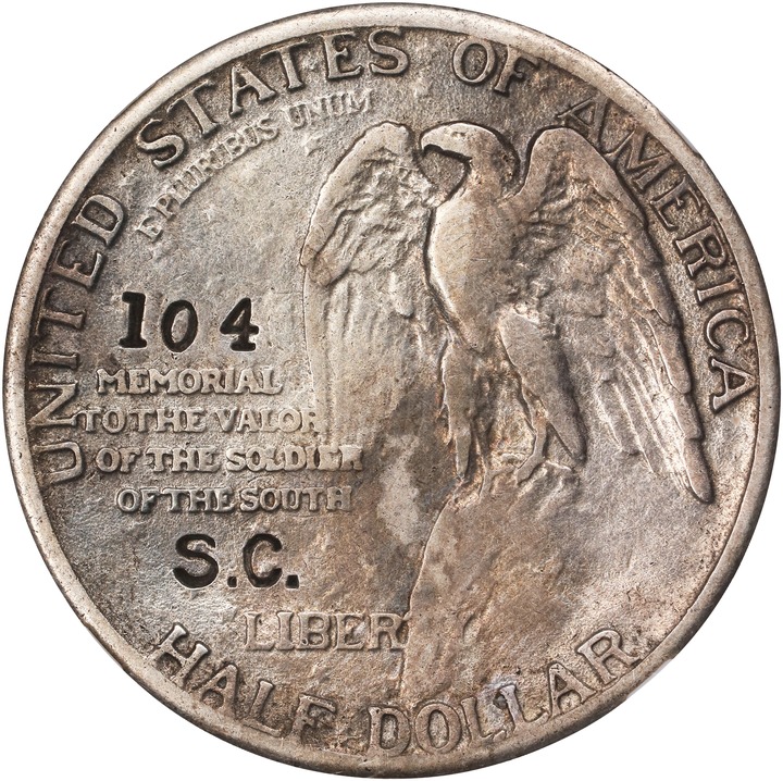 1925 50c Stone Mountain, S.C. Counterstamp AU55 thumbnail 12