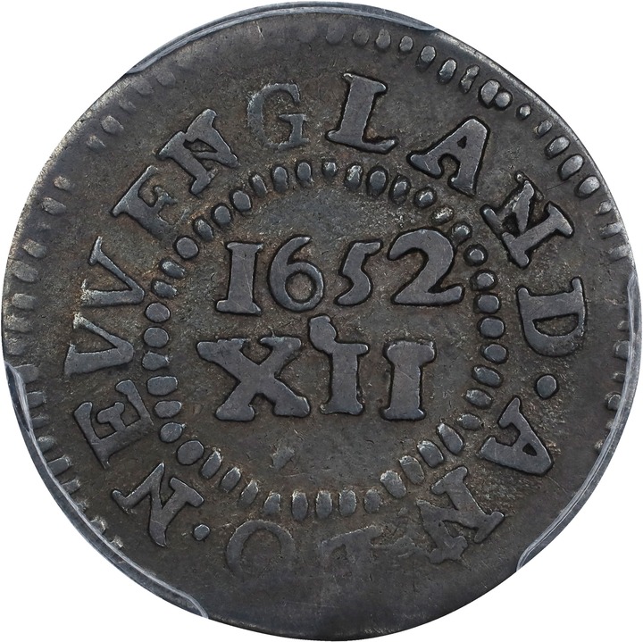 1652 Shilling Pine Tree, Small Planchet XF40 thumbnail 2