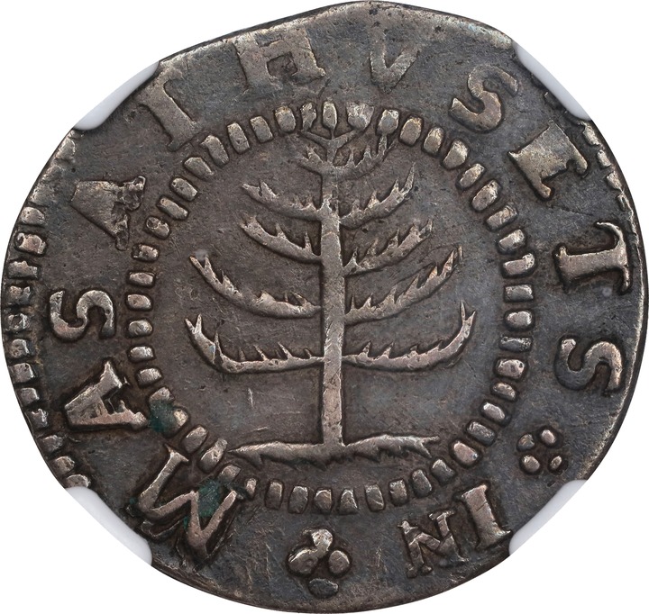 1652 Shilling Pine Tree, Small Planchet MS thumbnail 6