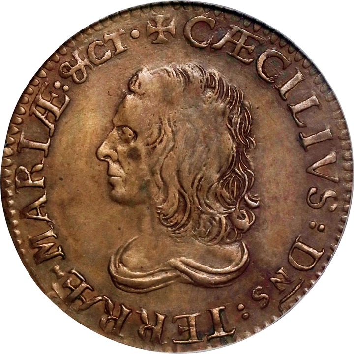 (1659) Shilling Maryland, Lord Baltimore MS thumbnail 2