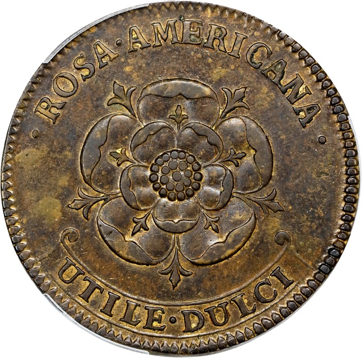 (No Date) 2P Rosa Americana, Motto in Ribbon MS BN thumbnail 8