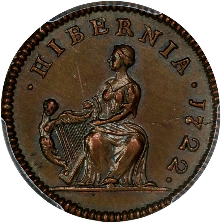 1722 Far Wood's Hibernia, D: G: REX MS BN thumbnail 4