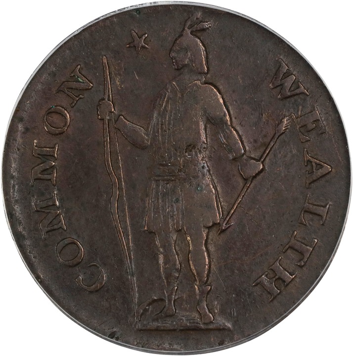Image for 1787 Copper Massachusetts MS BN VF35 BN