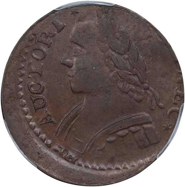 Image for 1787 Copper Connecticut, Mailed Bust Left MS BN AU50 BN