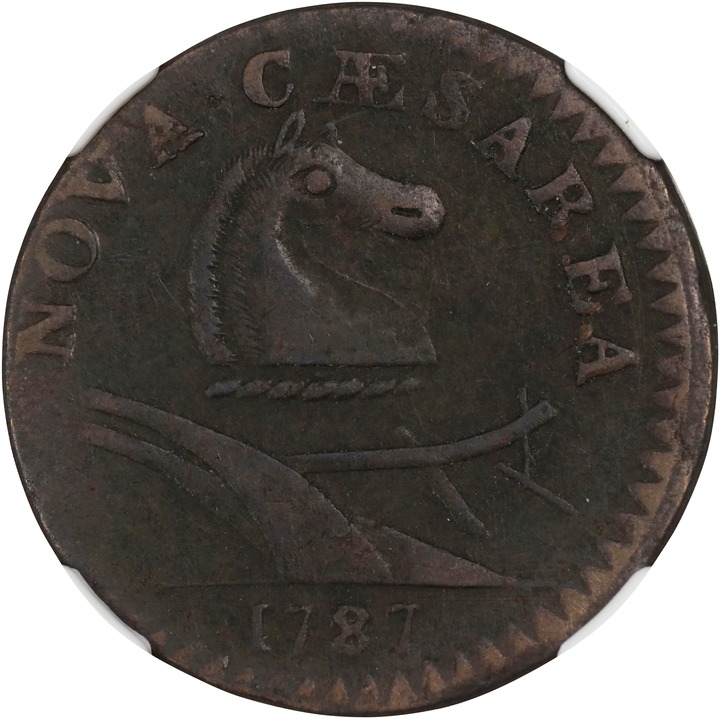 1787 Copper New Jersey, Small Planchet, Plain Shield MS BN thumbnail 4