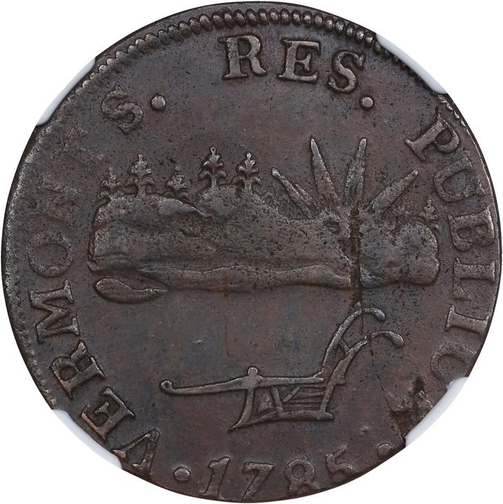 1785 Copper Vermont, VERMONTS MS BN thumbnail 3
