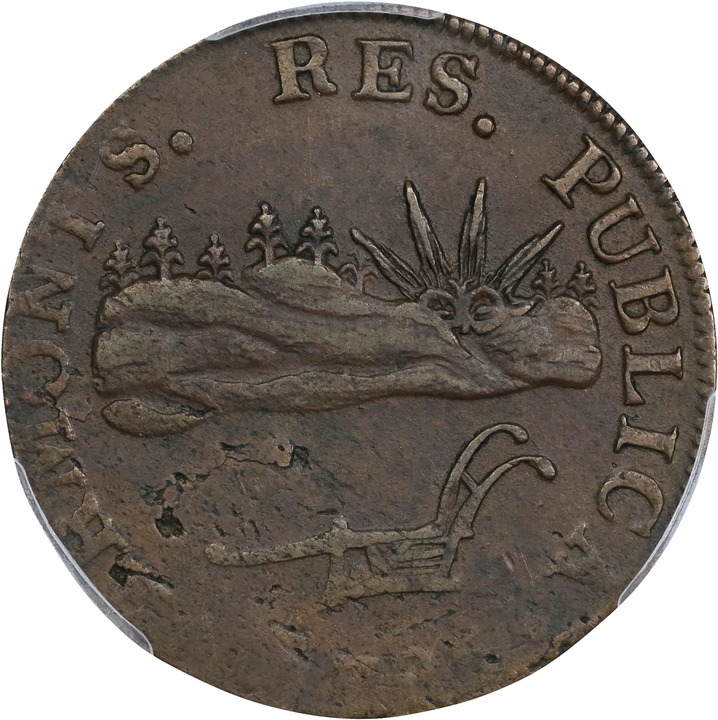 1785 Copper Vermont, VERMONTS MS BN thumbnail 4