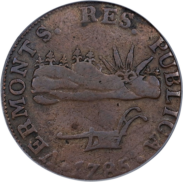1785 Copper Vermont, VERMONTS MS BN thumbnail 5