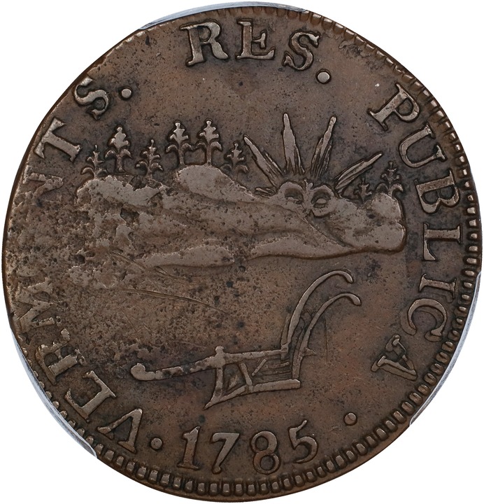 1785 Copper Vermont, VERMONTS MS BN thumbnail 6