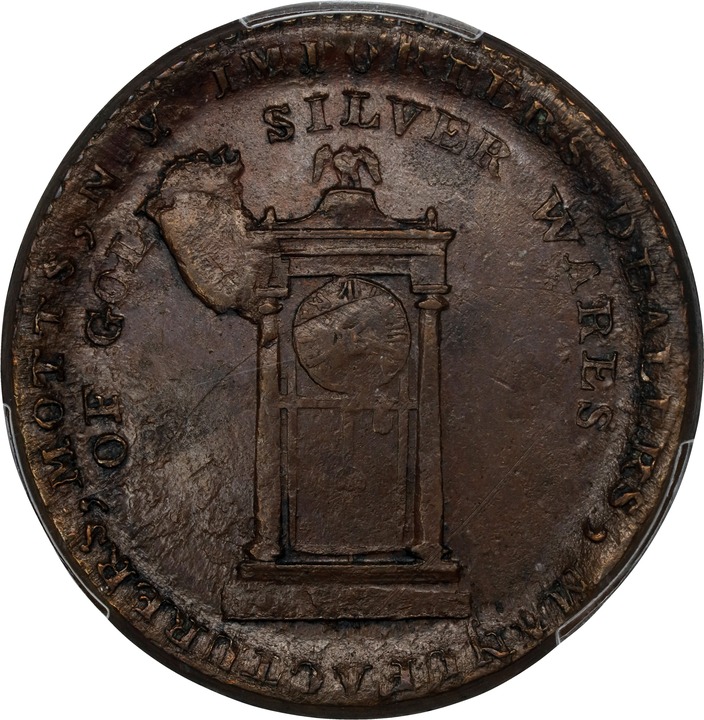 "1789" Token Mott, Thick Plain Edge MS thumbnail 3