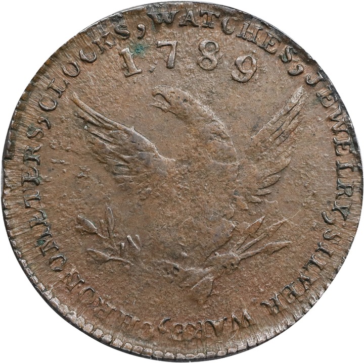 "1789" Token Mott, Thick Plain Edge MS thumbnail 16