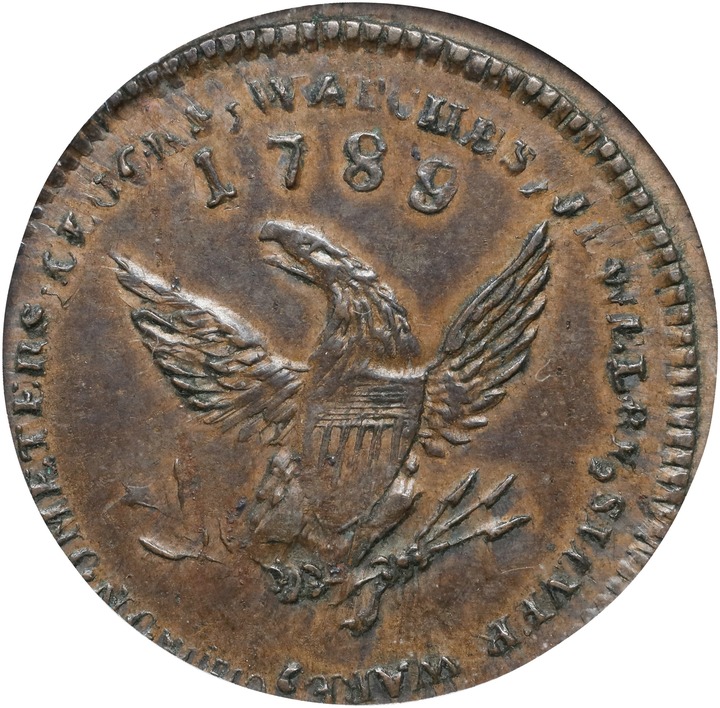 "1789" Token Mott, Thin Plain Edge MS thumbnail 5