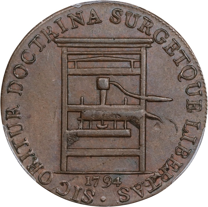 1794 Token Franklin Press MS BN thumbnail 4