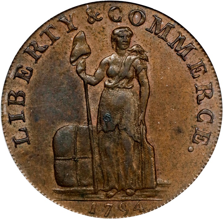 1794 Cent Talbot, Allum & Lee, NEW YORK MS BN thumbnail 2