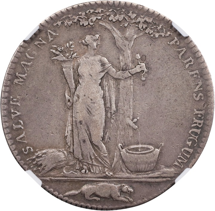 1796 Medal Castorland, Original, Reeded Edge, Silver MS thumbnail 7