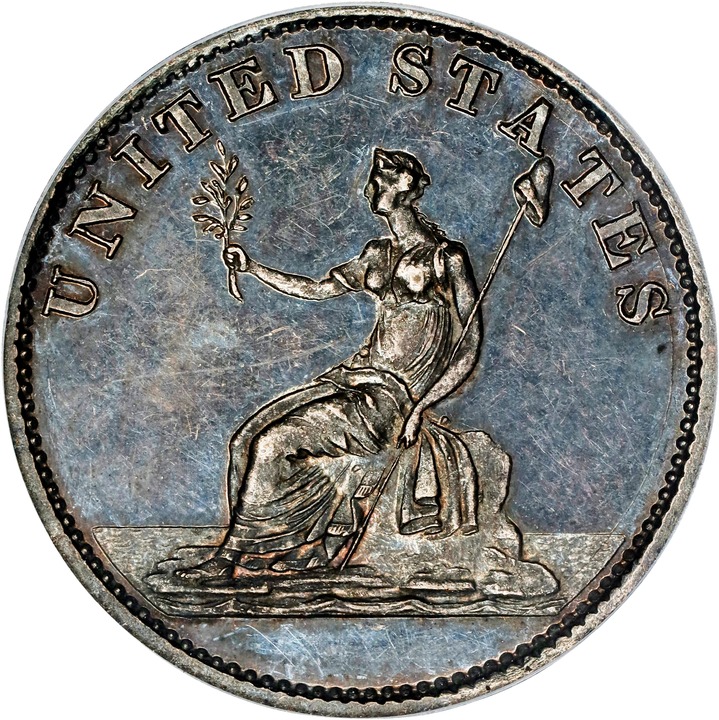 1783 Silver Washington Draped Bust, Restrike, Engrailed Edge PR thumbnail 5
