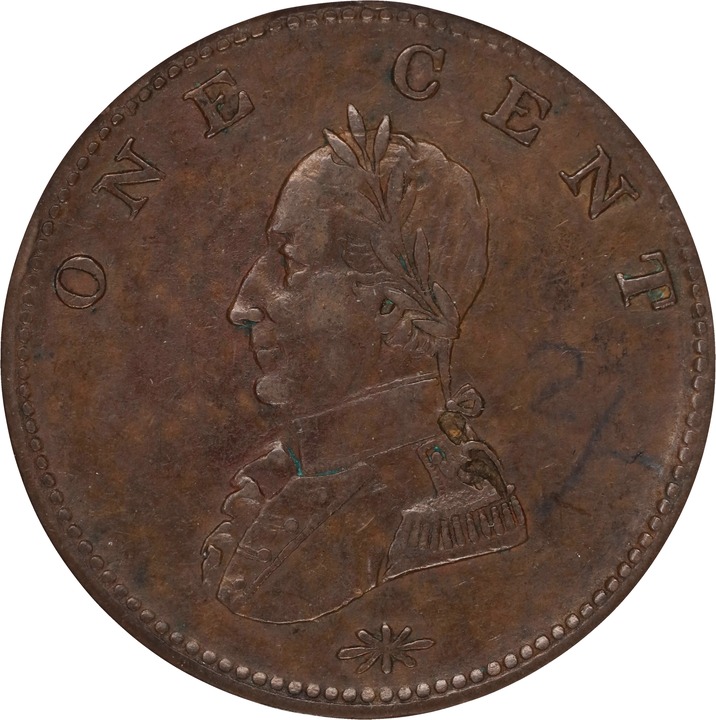 Doubled Head Cent Washington MS BN thumbnail 2