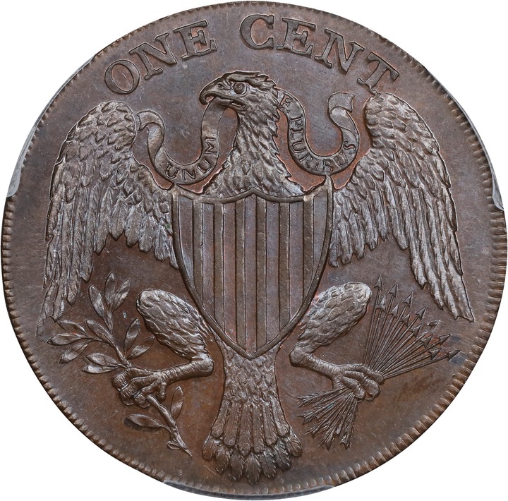 1791 1c Washington, Large Eagle MS BN thumbnail 12