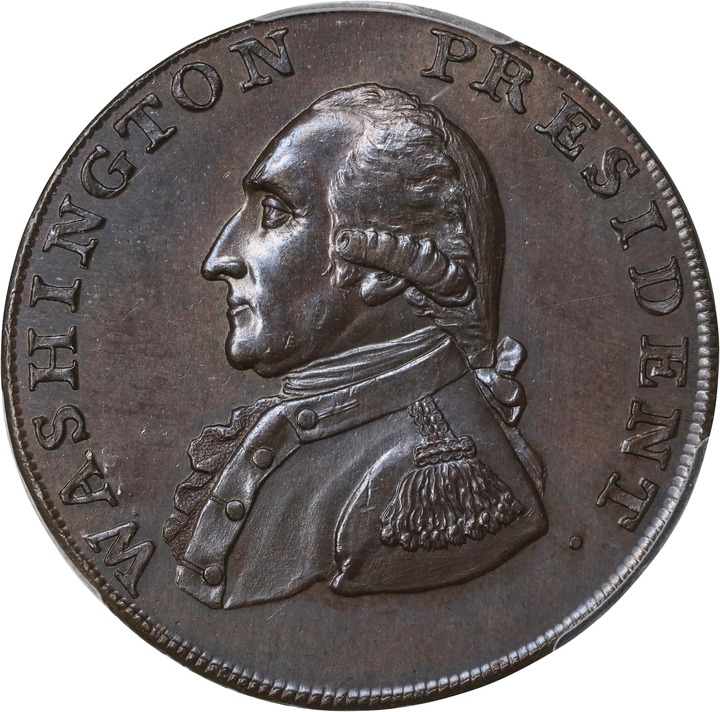 1791 1c Washington, Small Eagle MS BN thumbnail 2