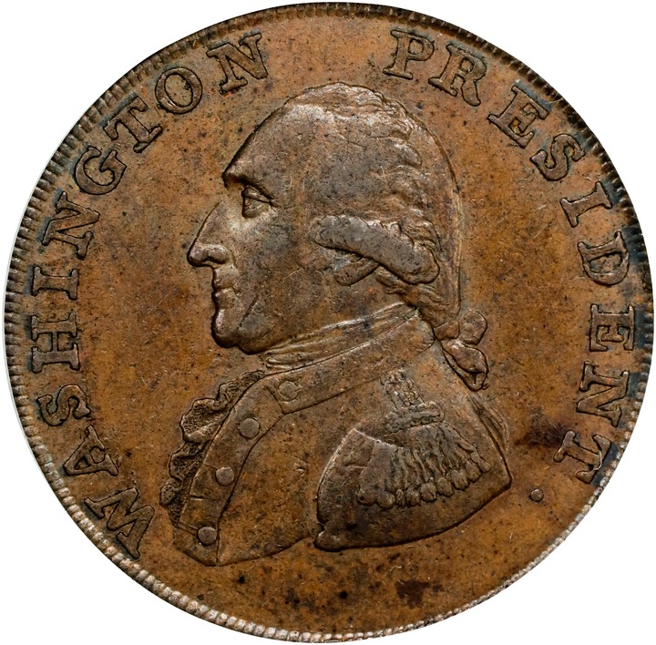 1793 1/2 P Washington, Ship, Lettered Edge MS BN thumbnail 2
