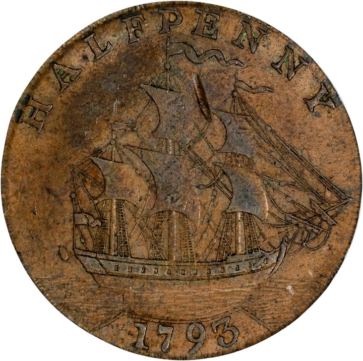 1793 1/2 P Washington, Ship, Lettered Edge MS BN thumbnail 11