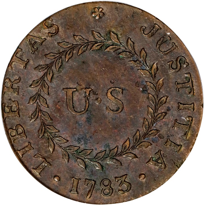 1783 Copper Nova Constellatio, Pointed Rays, Small U.S. MS BN thumbnail 9