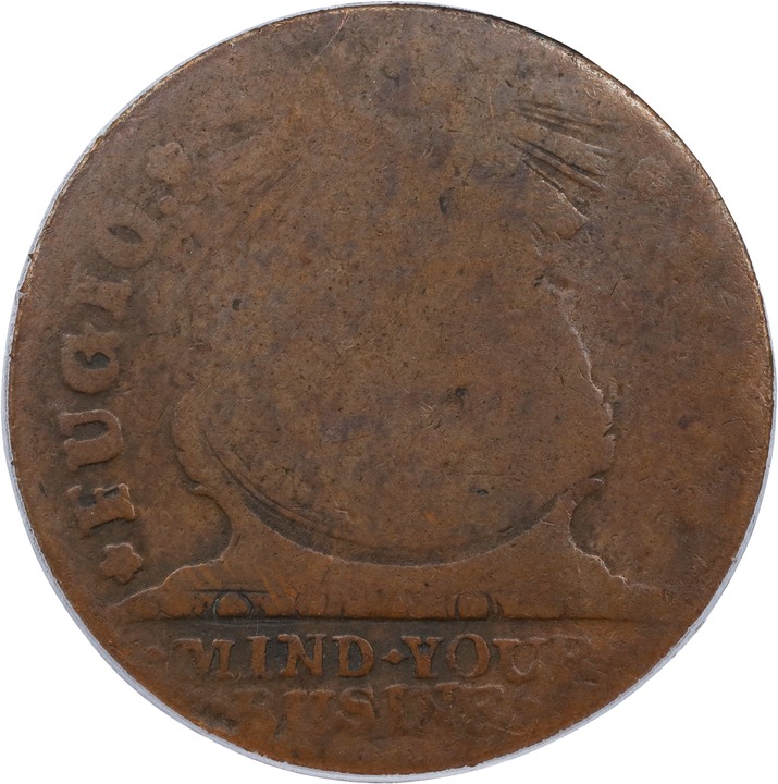 1787 Fugio 1c 4 Cinquefoils, STATES UNITED MS BN F12 BN thumbnail 14