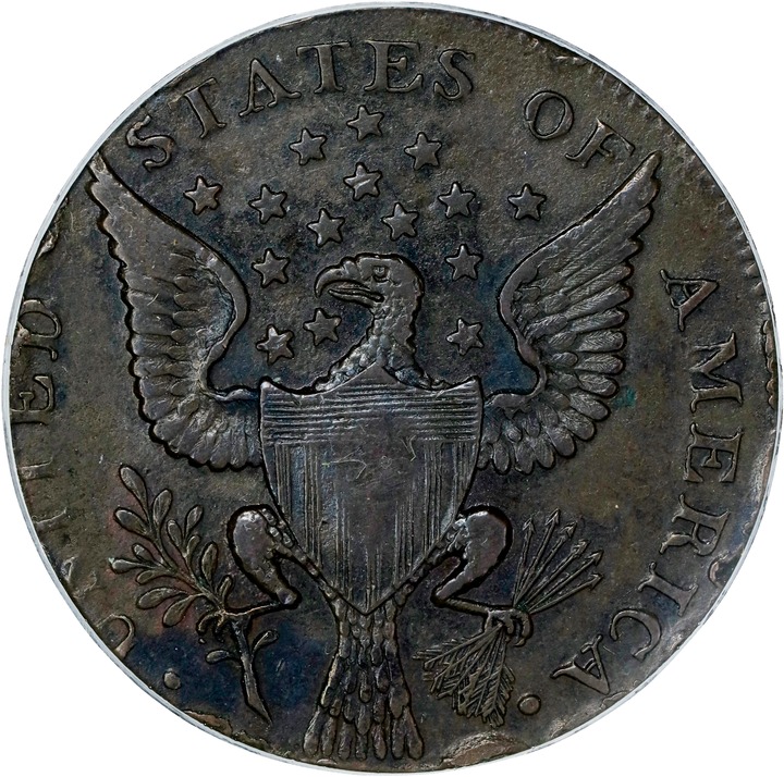 1792 Cent Washington-Getz, Small Eagle, Plain Edge MS BN thumbnail 7