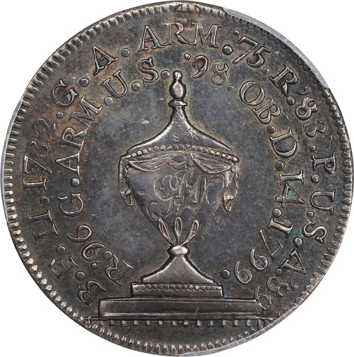 (1800) Medal Washington, Funeral Urn, Silver MS thumbnail 6