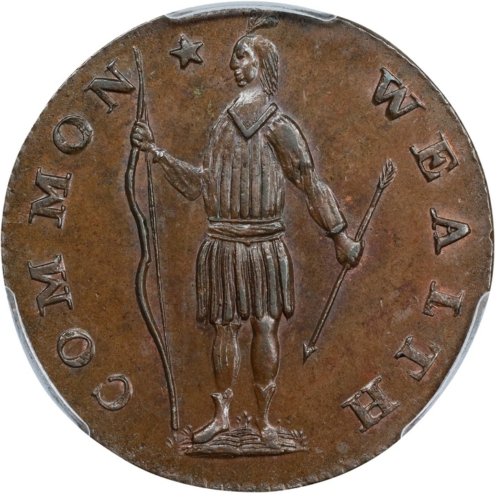 1788 Cent Massachusetts, With Period MS BN MS63 BN thumbnail 11