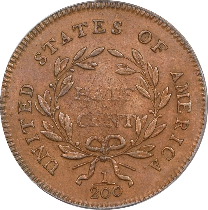 Liberty Cap Half Cent 1/2c 1794-1797, Head Facing Right MS BN [Type] MS67 BN thumbnail 12