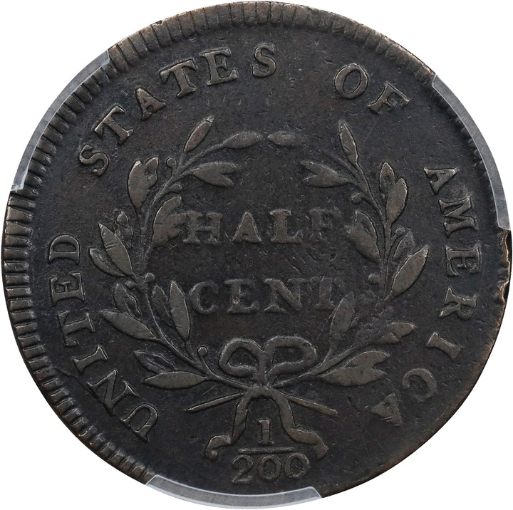 1797 1/2c Plain Edge, Centered Head MS BN G6 BN CAC thumbnail 24
