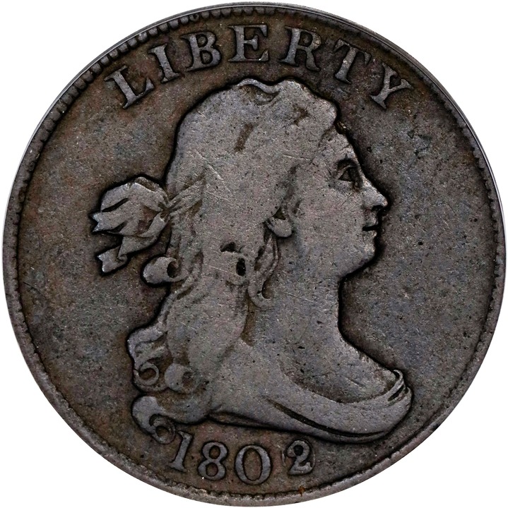 Draped Bust Half Cent 1/2c 1800-1808 MS BN [Type] G6 BN thumbnail 8