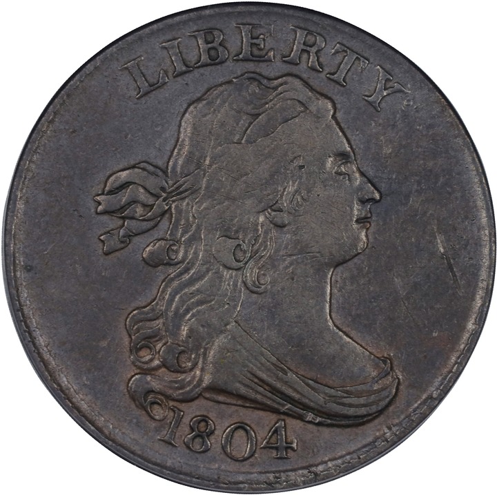 Image for 1804 1/2c Crosslet 4, Stems MS BN VF35 BN