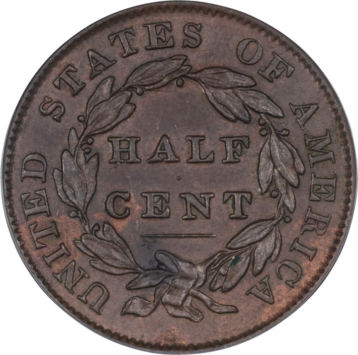 1833 1/2c MS BN XF45 BN thumbnail 10