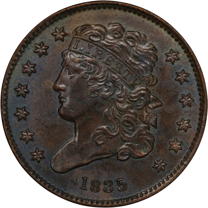 1835 1/2c MS BN thumbnail 3