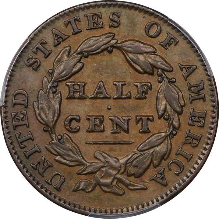 1835 1/2c MS BN AU53 BN thumbnail 2