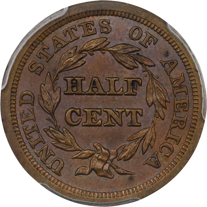 1854 1/2c MS BN MS66 BN thumbnail 2