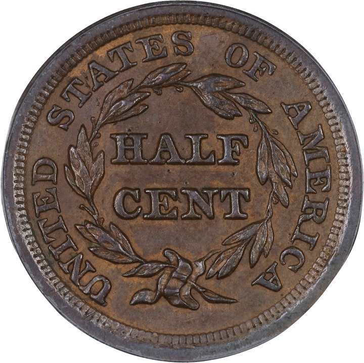 1855 1/2c MS BN AU58 BN thumbnail 4