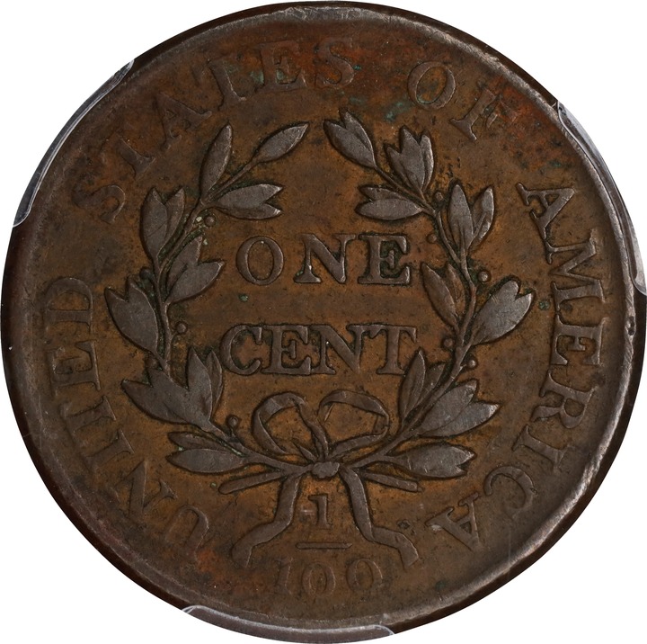 Draped Bust Cent 1c 1796-1807 MS BN [Type] VF35 BN thumbnail 2