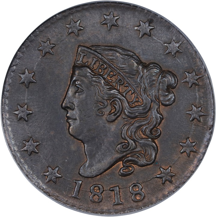 Image for 1818 1c MS BN AU55 BN