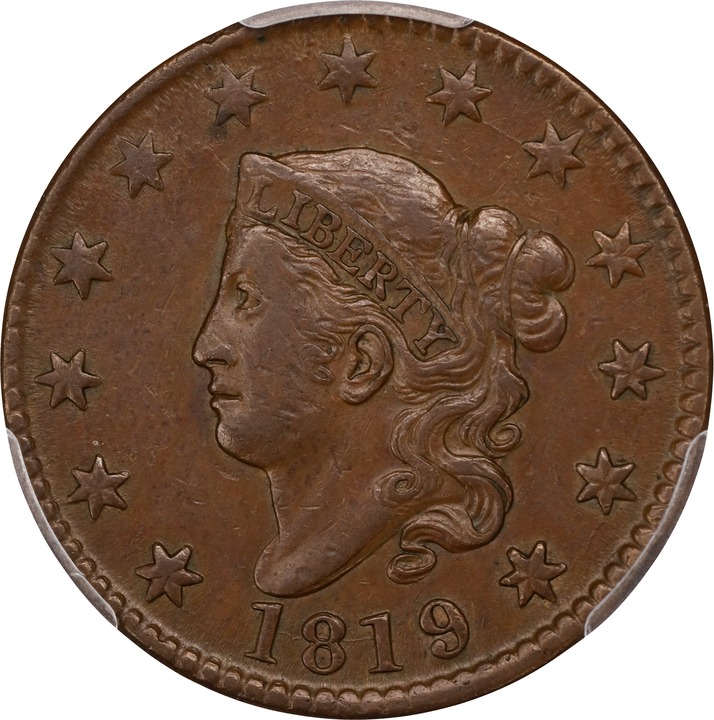 1819/8 1c Large Date MS BN AU58 BN thumbnail 16