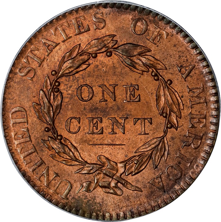 1820 1c Large Date MS RB MS61 RB thumbnail 4