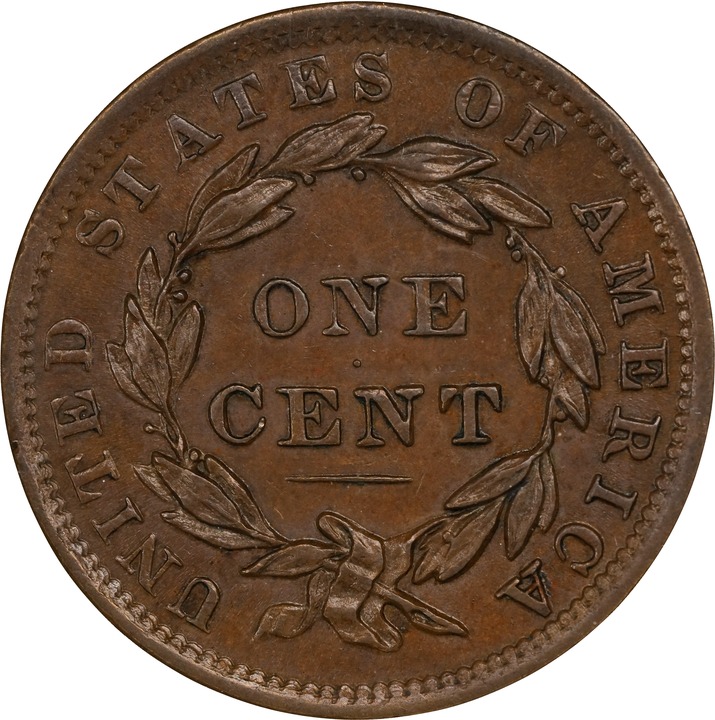 Coronet Head Cent 1c 1816-1839 MS BN [Type] MS60 BN thumbnail 6
