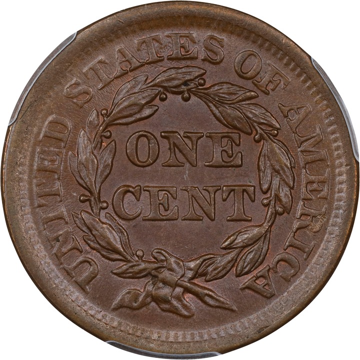 1856 1c Slanted 5 MS BN MS65 BN thumbnail 4