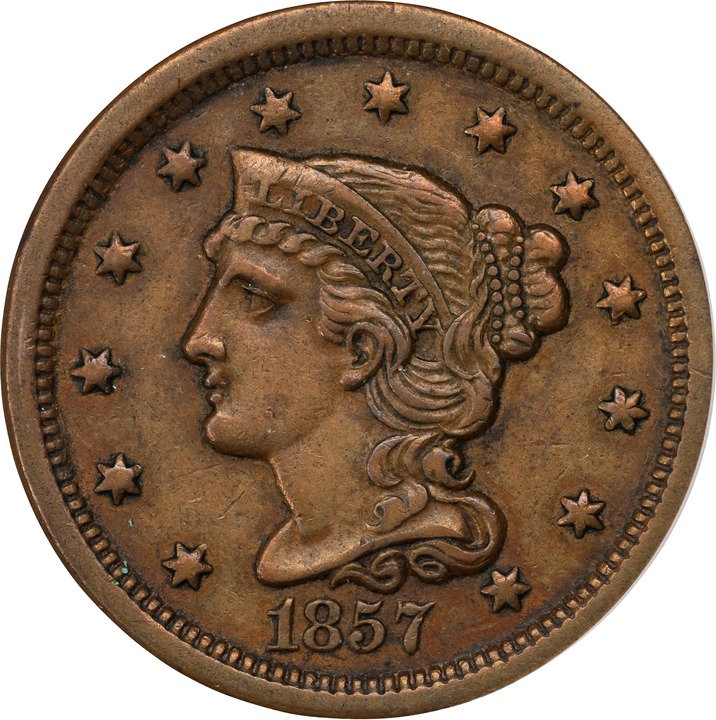 1857 1c Small Date MS BN thumbnail 4