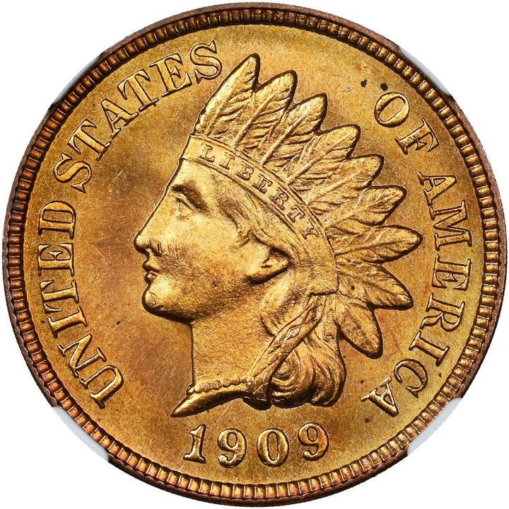 1909 1c Indian MS RD thumbnail 9