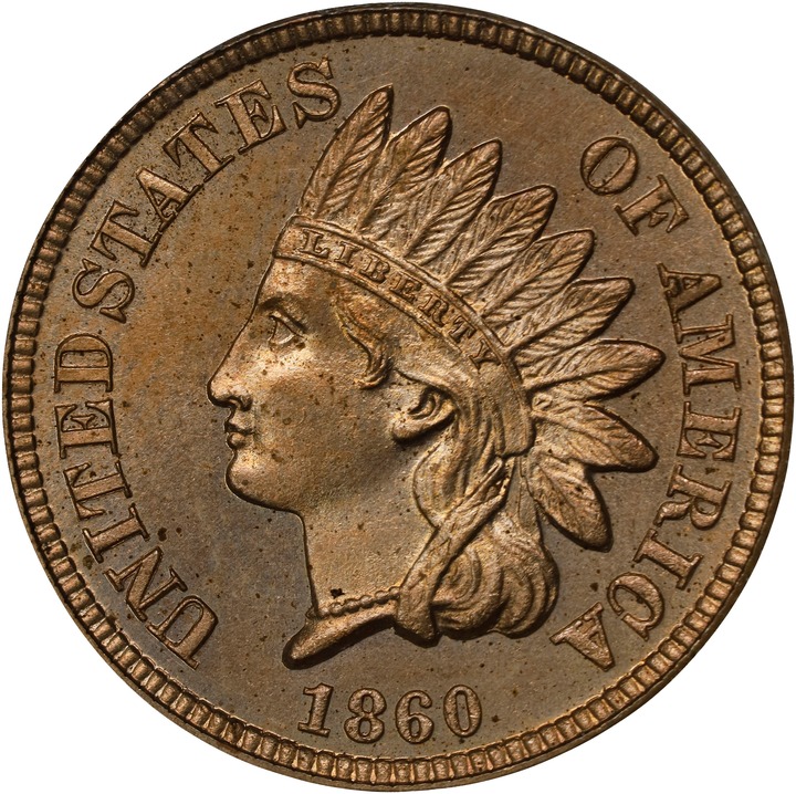 1860 1c PR64 CAC thumbnail 5